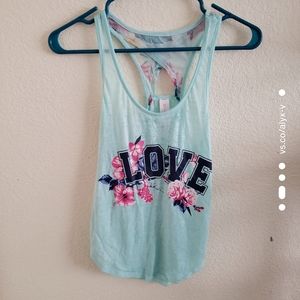 Mint green muscle shirt with shorts